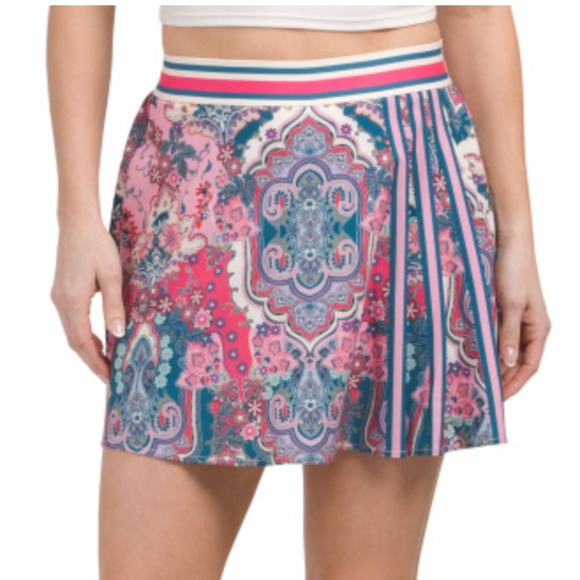 { Johnny Was } - Melody Bee Active Paisley Tennis Skirt - Picture 2 of 4